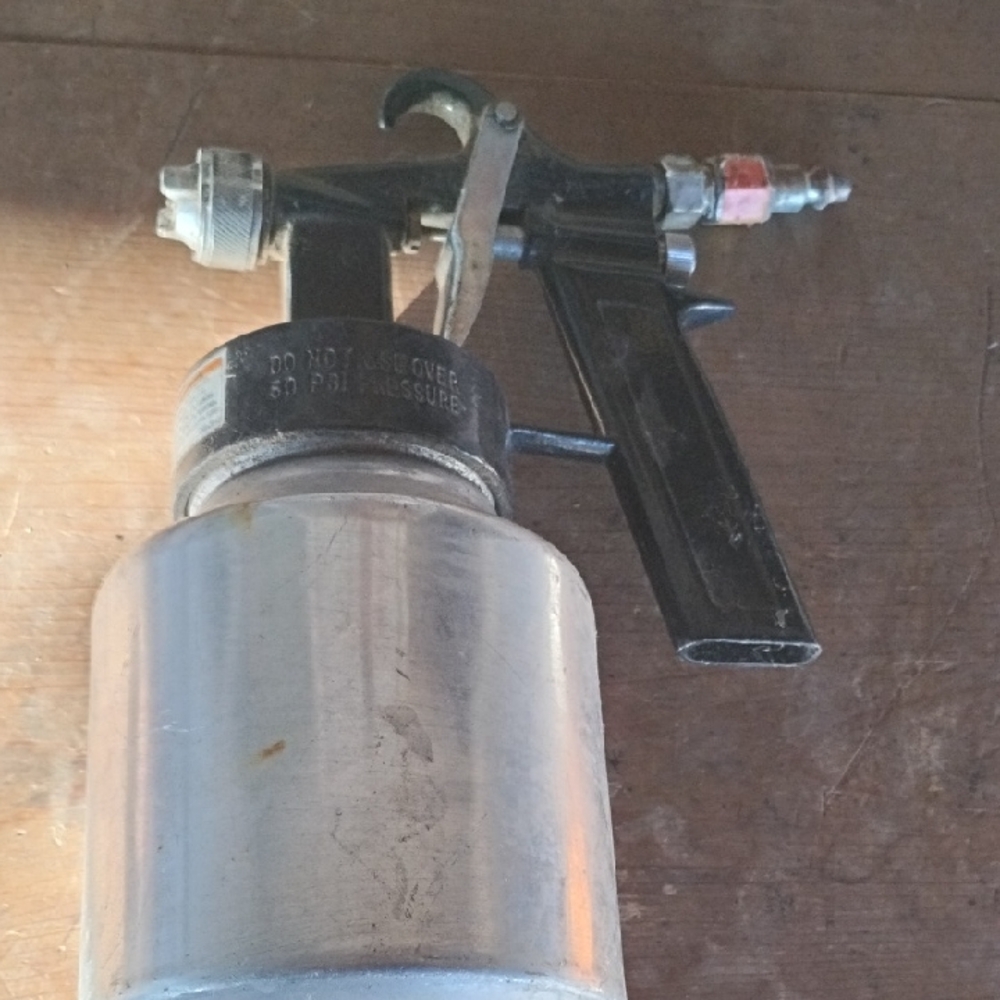 Black and Silver Paint Spray Gun